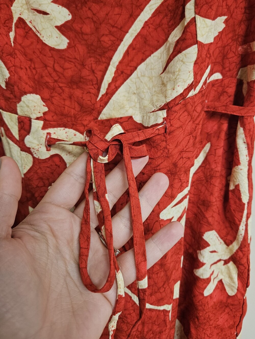 VTG Jams World Matisse Floral Hawaii Short Mini Dress Red Rayon Size XS - Picture 3 of 8